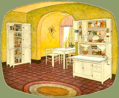 1930s Kitchen Illustration