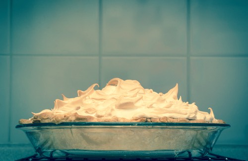 Banana Cream Pie with Meringue Topping