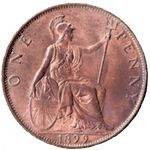 British Large Penny 1899