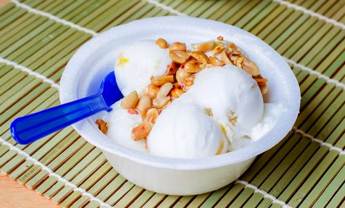 Bowl of Coconut Ice Cream