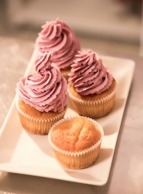 Frosted Vanilla Cupcakes