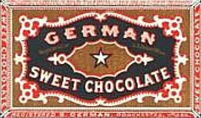 Vintage German Sweet Chocolate Wrapper