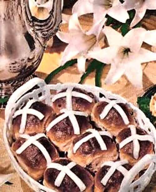 Hot Cross Buns Decorated for Easter