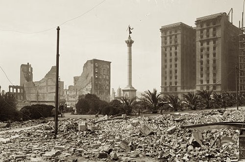 The Hotel St Francis After the 1906 San Francisco Earthquake