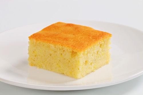 Square of Lemon Sponge Cake