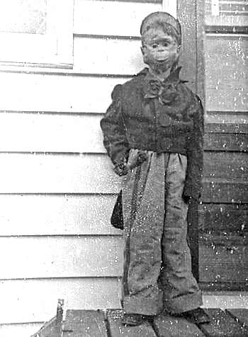 Homemade Halloween Monkey Costume In 1955