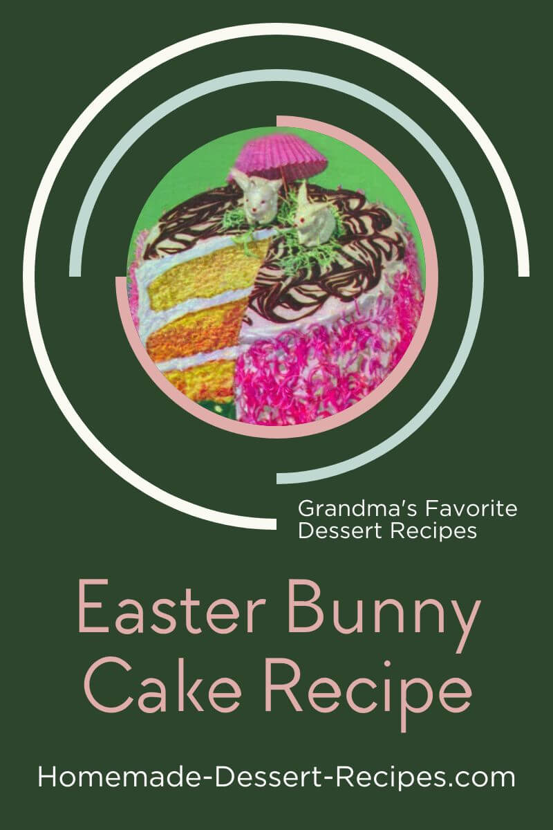 Make an Easter Bunny Cake for Easter. Pin for later!