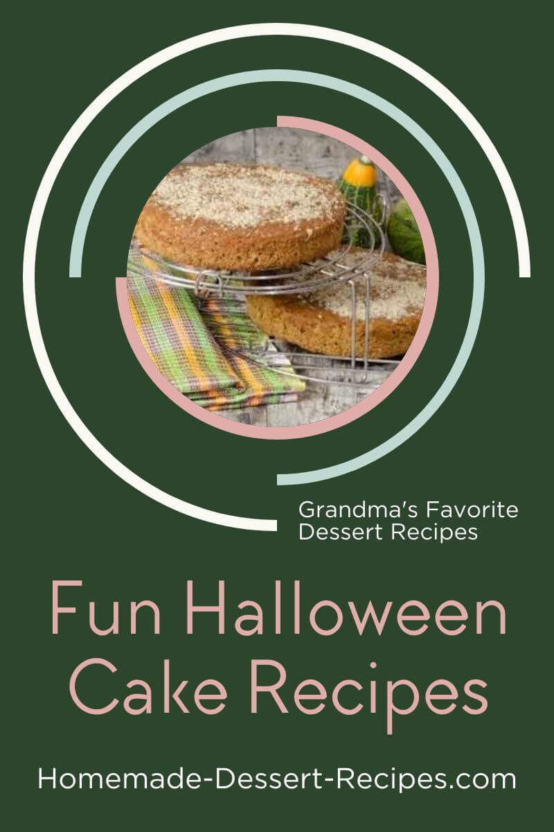 Get Fun Halloween Cake Recipes. Pin for Later!