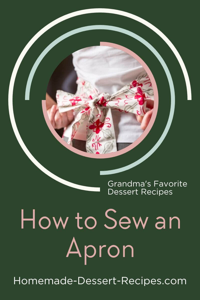 Learn how to sew an apron like Grandma's. Pin for later!