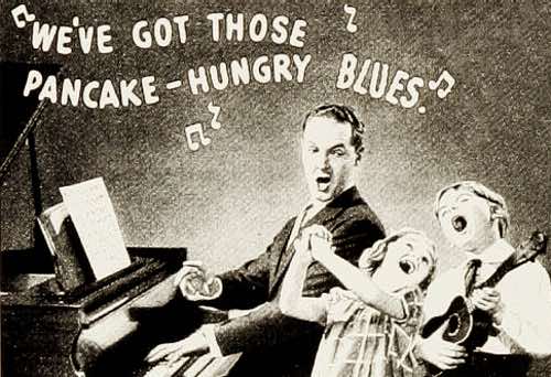 Pancake Hungry Blues Illustration