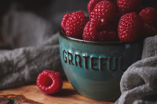 Beautiful Bowlful of Ripened Raspberries