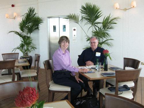 Don and Vicki Bell Dining Aboard the Royal Yacht Britannia