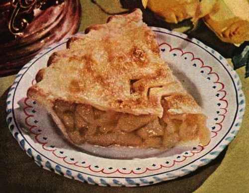 Apple Pie Slice on a Fancy Dish