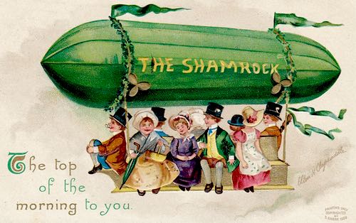 The Top of the Morning to You - The Shamrock Greeting Card c.1909