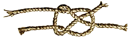 Illustration of the Sheet Bend Knot