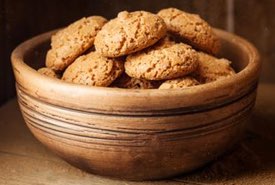 Bowl of Italian Amaretti Cookies