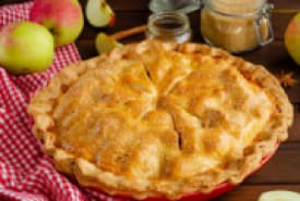 Apple Pie in a Glass Pie Plate