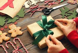 Wrapping Christmas Cookies for Gift Giving