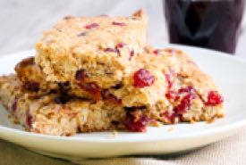 Homemade Cranberry Oat Squares