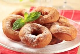 Plate of Deep Fried Donuts