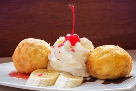 Deep Fried Ice Cream Dessert