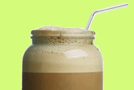 New York Egg Cream with Straw