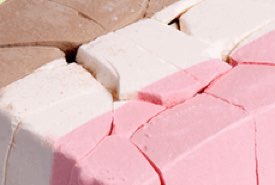 Broken Chunks of Neapolitan Freeze Dried Ice Cream