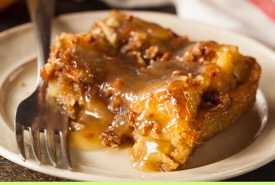 German Bread Pudding with Sauce