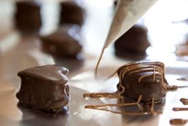 Decorating Homemade Chocolates with Icing