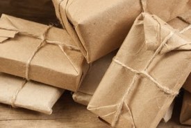 Brown Paper Packages Tied Up with String