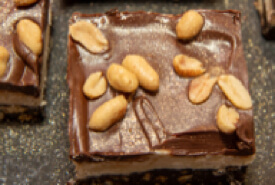 Peanut Butter Krispies Squares for Christmas