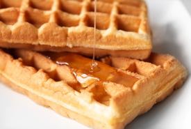 Old Time Waffles With Syrup