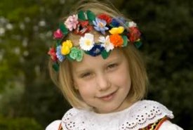 Young Polish Girl in National Dress