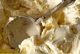 Scoop of Vanilla Ice Cream