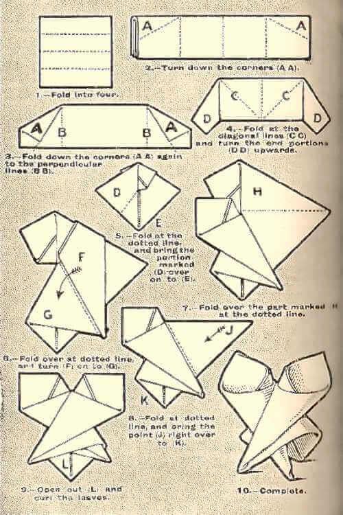 The Vase Napkin Fold