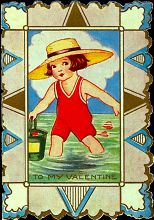 Vintage Kid's Valentine Card 1920