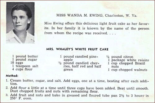 White Fruitcake Recipe