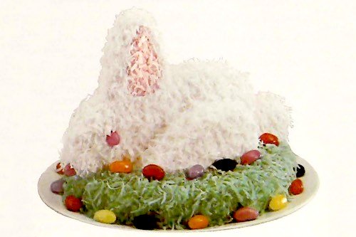 Get Grandma's vintage Easter Bunny Cake recipes and make a delightful 3-layer or 3D cake for Easter, or adapt them for birthdays and other special occasions.