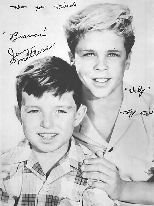 Jerry Mathers and Tony Dow of Leave It to Beaver