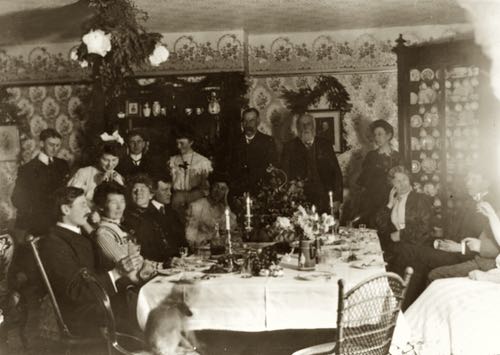 Bell Family Christmas Eve Supper In 1903