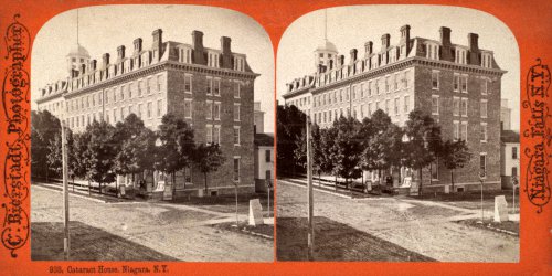 Stereoscopic View of Cataract House Hotel, Niagara Falls, N.Y.