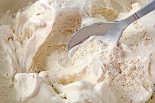 Homemade Eggnog Nutmeg Spice Ice Cream