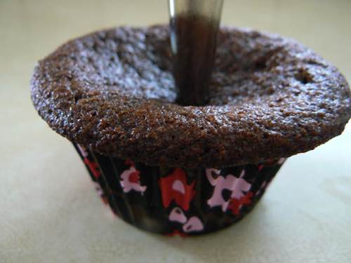 Filling a Homemade Cupcake