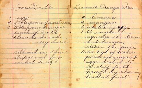 Grandma McIlmoyle's Handwritten Dessert Recipes