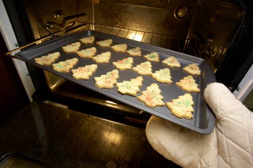 Tray of Homemade Sugar Cookies