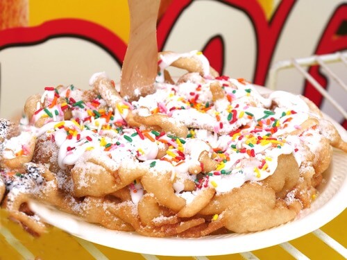 Homemade Funnel Birthday Cake