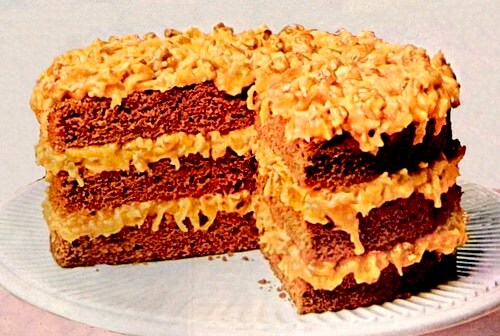 German Chocolate Cake With Coconut Pecan Frosting