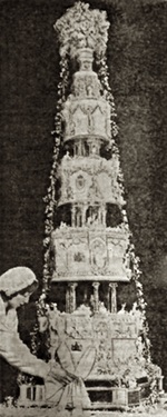 Royal Wedding Cake for Duke and Duchess of Kent in 1934