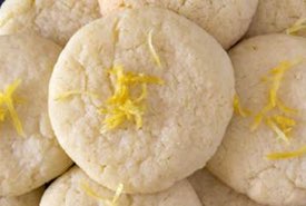 Lemon Cookies Decorated with Tangy Zest