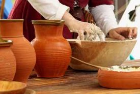 Renaissance Woman Mixing Gingerbread Dough